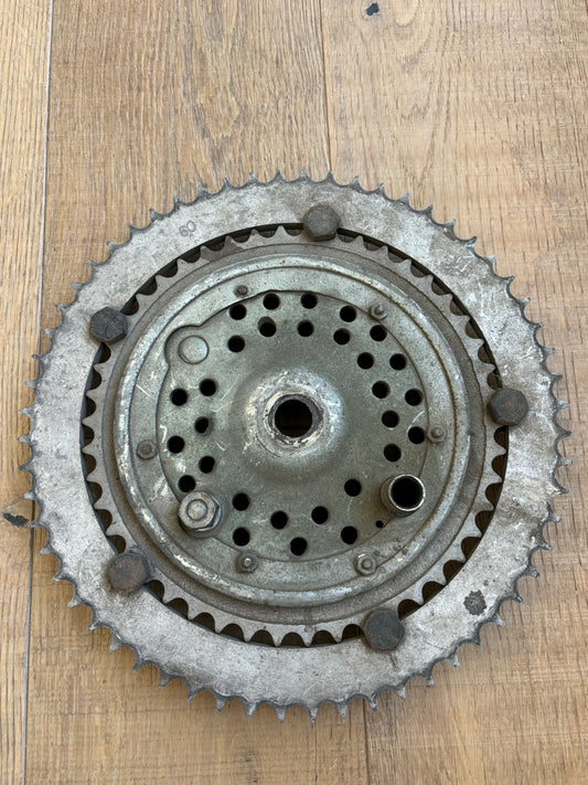 Triumph Pre Unit Desert Sled Hub + Overlay Sprocket!